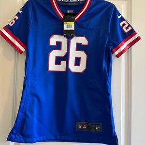Women's New York Giants Saquon Barkley Nike Royal Classic Player Game Jersey